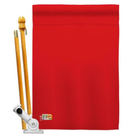 COSA 28 x 40 in. Red Special Occasion Merchant Impressions Decorative Vertical House Flag Set CO4132803